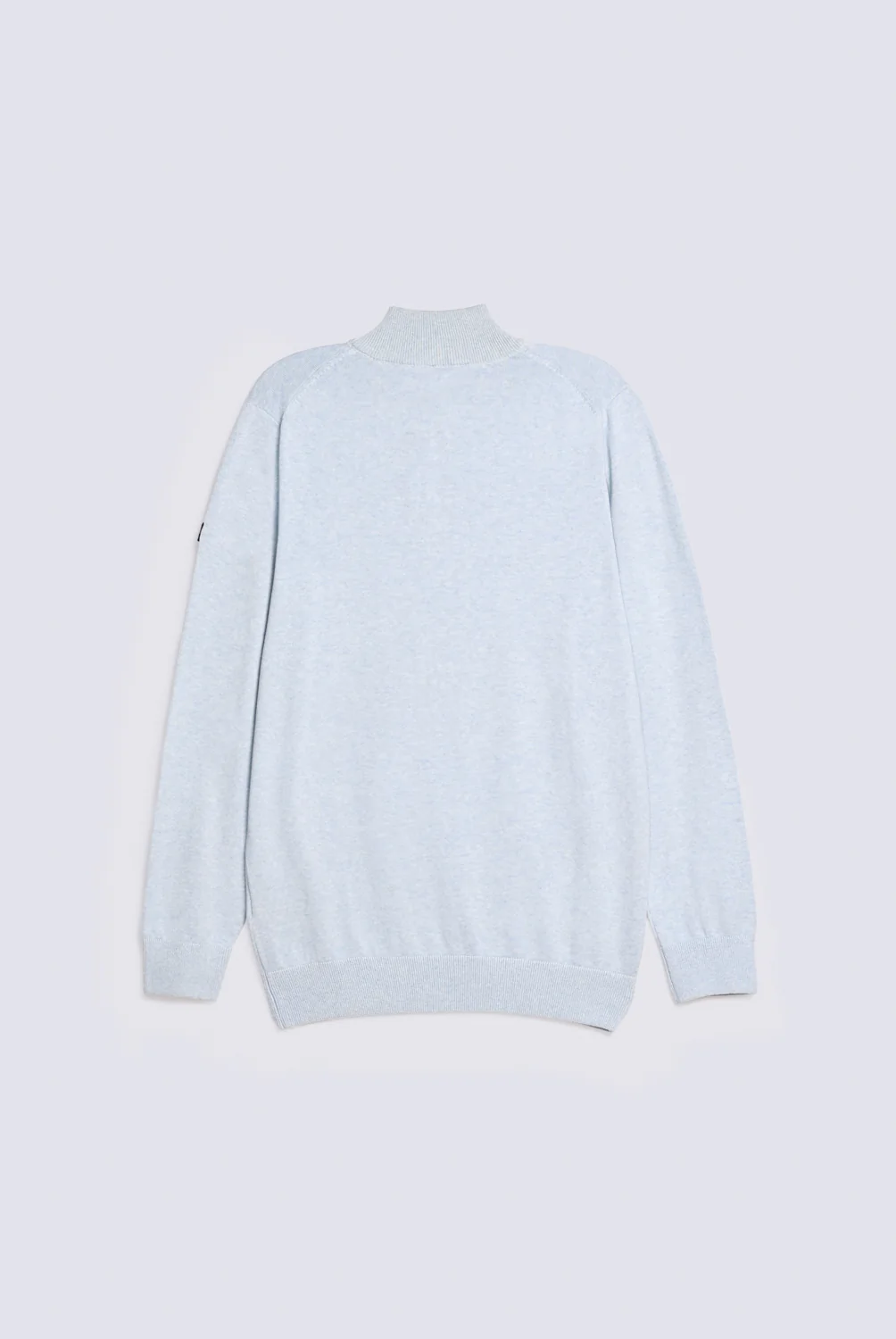 FULL SLEEVE ZIP PLACKET KNITTED POLO - Image 2
