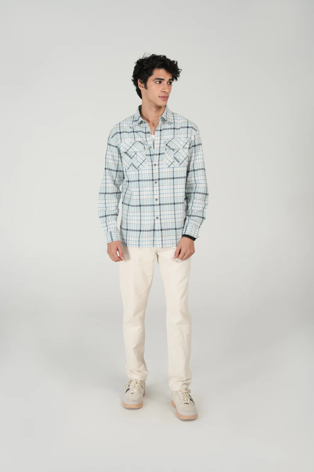 BUTTON DOWN OXFORD CHECK SHIRT - Image 4