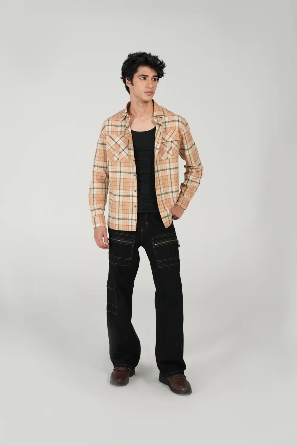 BUTTON DOWN OXFORD CHECK SHIRT - Image 4