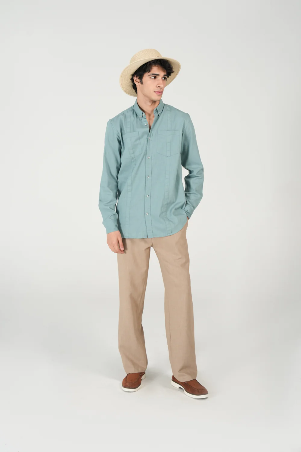 BUTTON DOWN LINEN SHIRT - Image 3