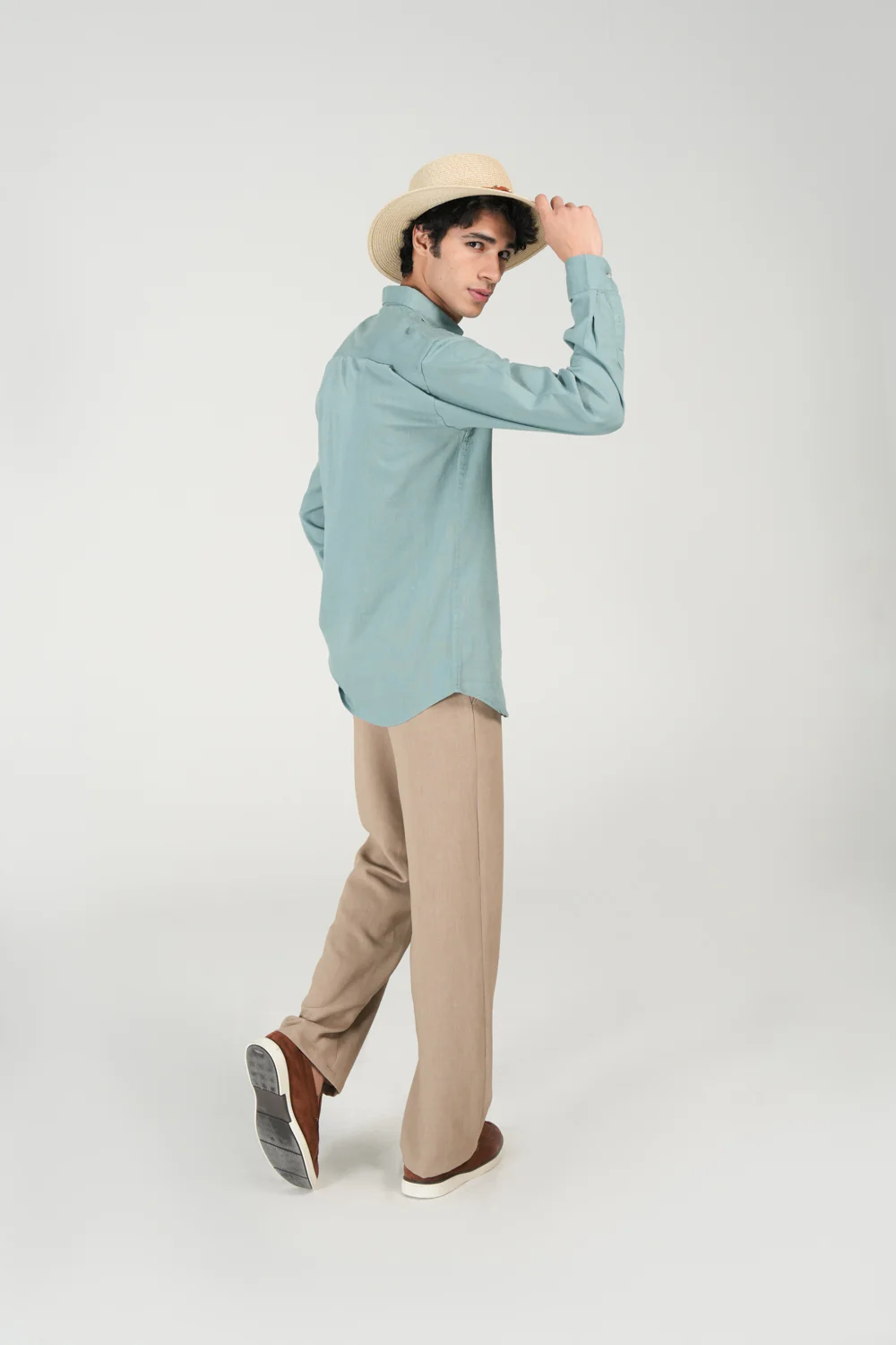 BUTTON DOWN LINEN SHIRT - Image 4