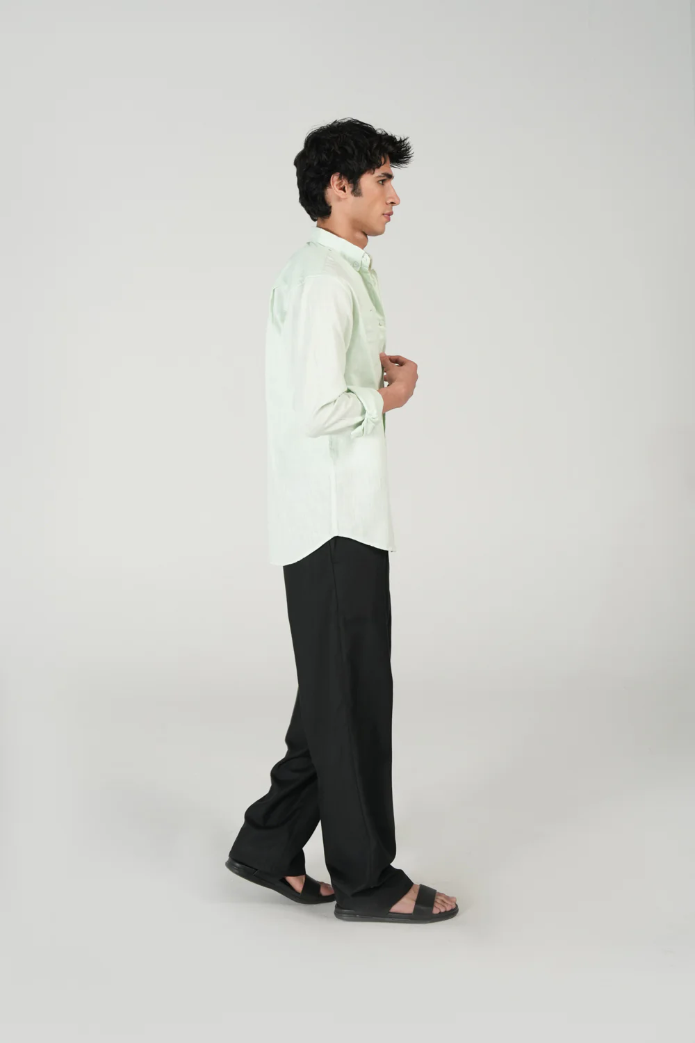 BUTTON DOWN LINEN SHIRT - Image 3