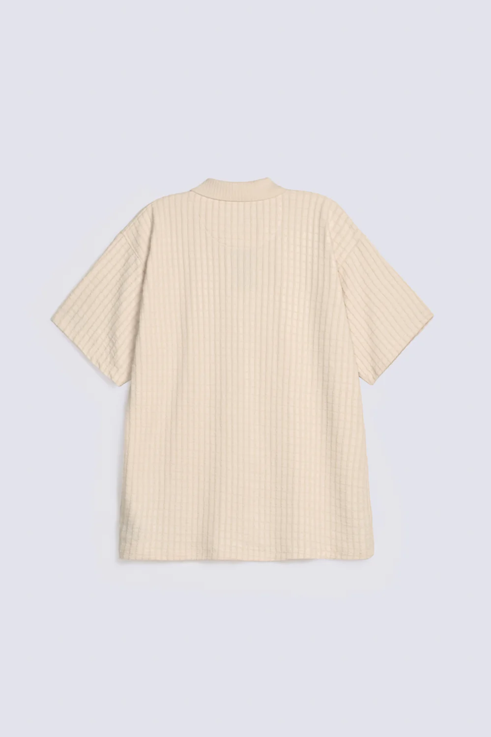 BAGGY FIT BUTTON DOWN TEXTURED SHIRT - Image 2