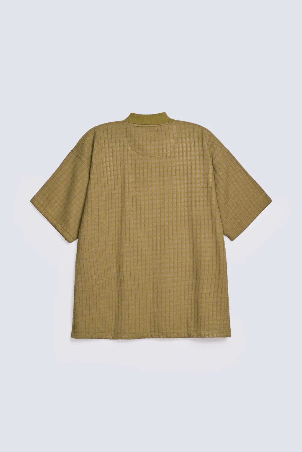 BAGGY FIT BUTTON DOWN TEXTURED SHIRT - Image 2