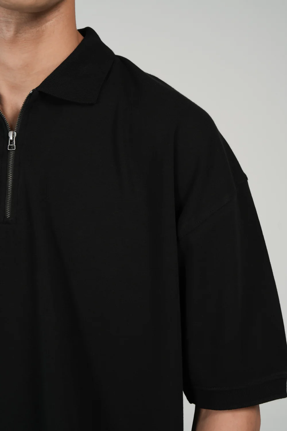 BOXY FIT ZIP PLACKET POLO - Image 4