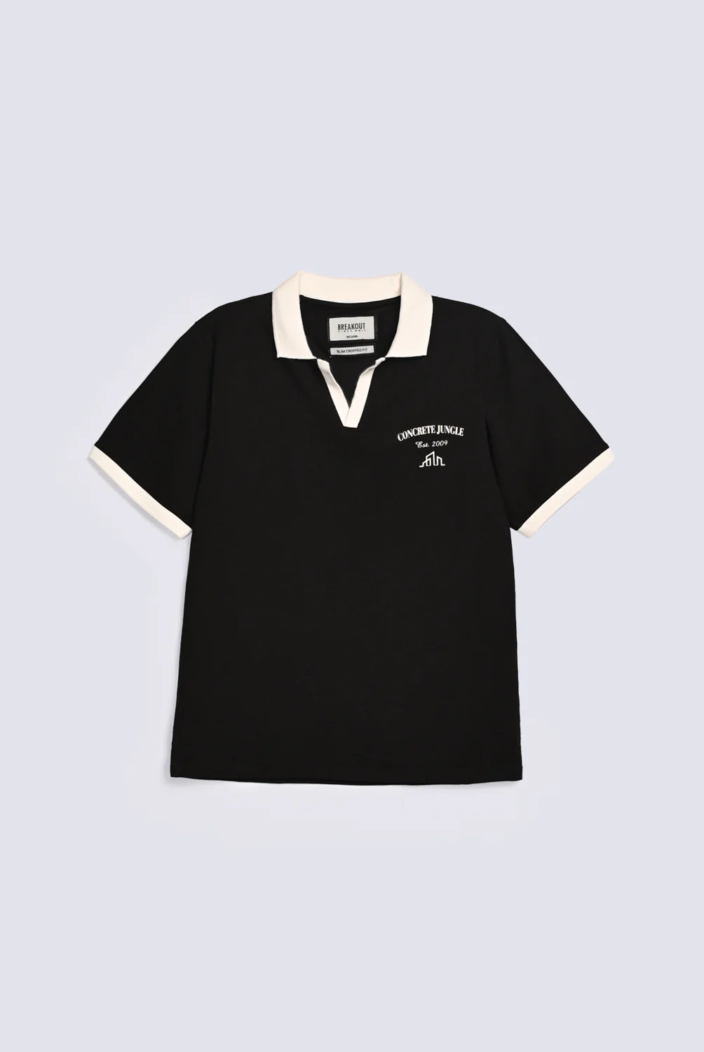 SLIM CROPPED FIT JOHNNY COLLAR POLO - Image 4