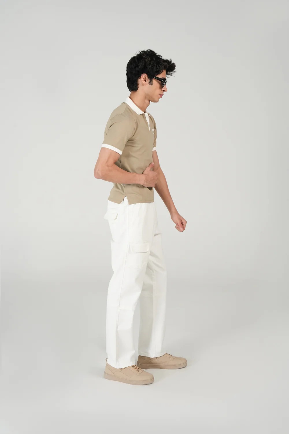 SLIM CROPPED FIT JOHNNY COLLAR POLO - Image 2