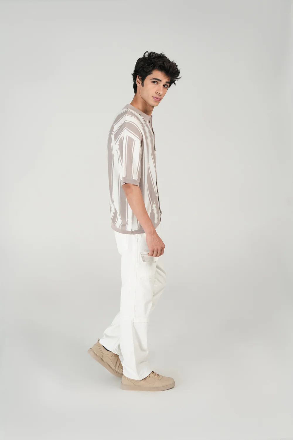 RELAXED FIT BUTTON DOWN KNITTED POLO - Image 2