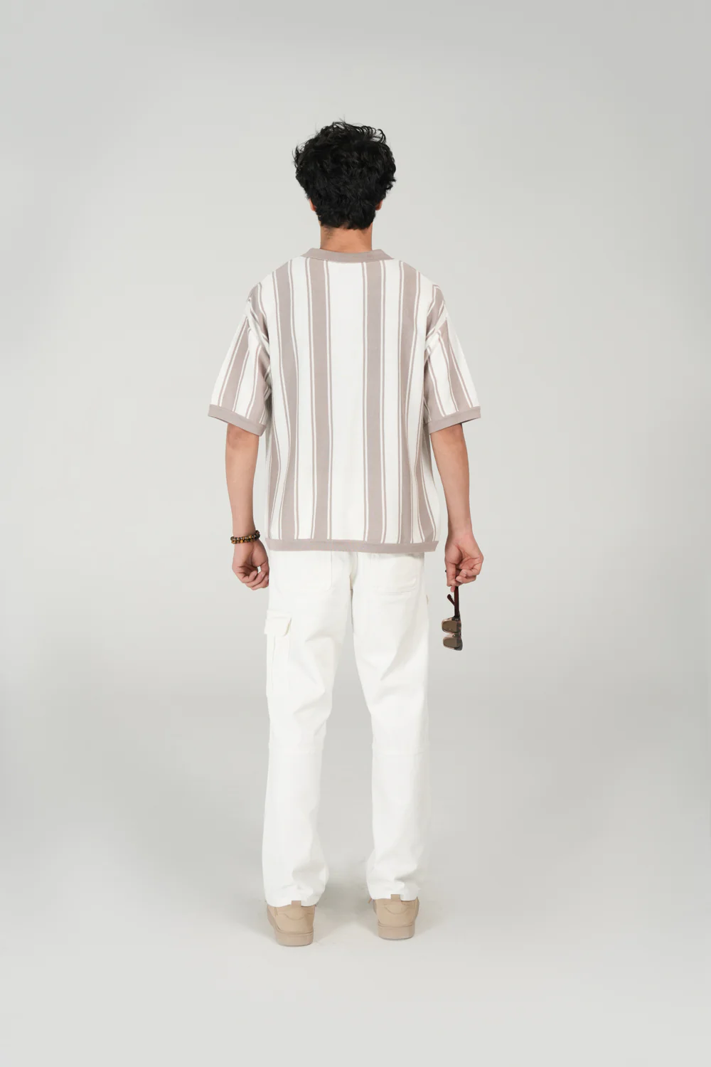 RELAXED FIT BUTTON DOWN KNITTED POLO - Image 3