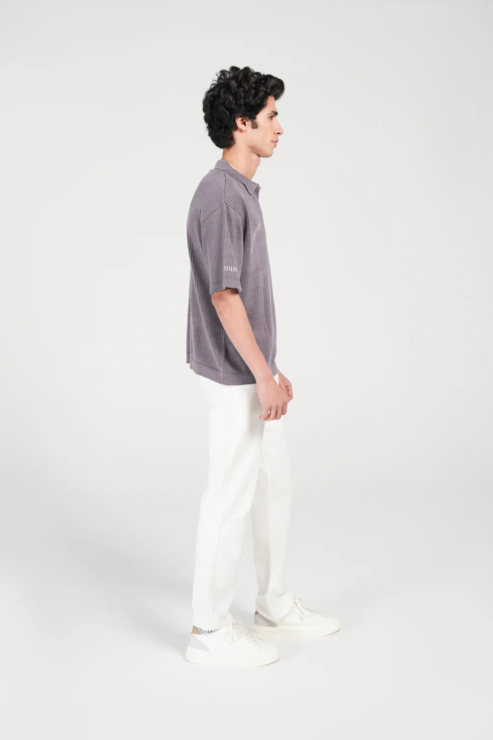 BOXY FIT KNITTED POLO - Image 2