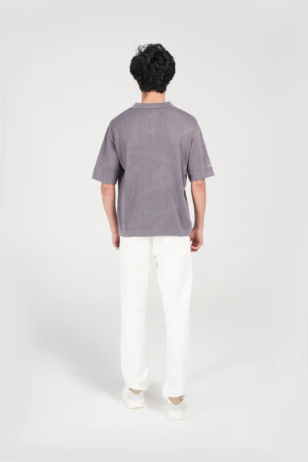BOXY FIT KNITTED POLO - Image 3