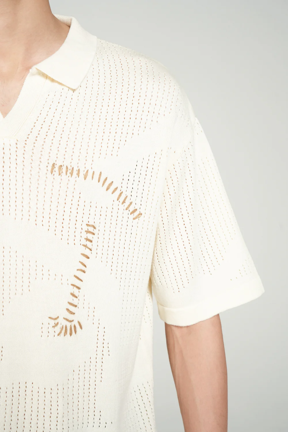 BOXY FIT KNITTED POLO - Image 4