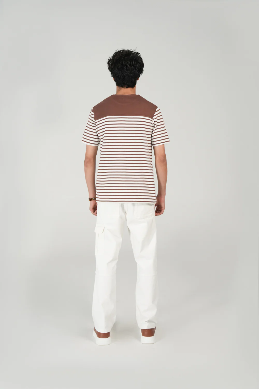 TEXTURED STRIPED TEE - Image 3