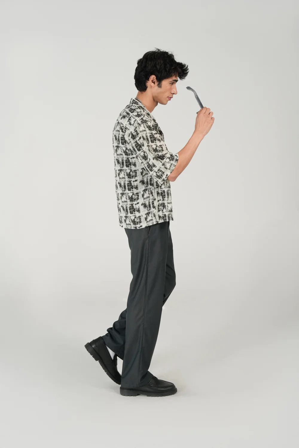 BOXY FIT RESORT COLLAR SHIRT - Image 5