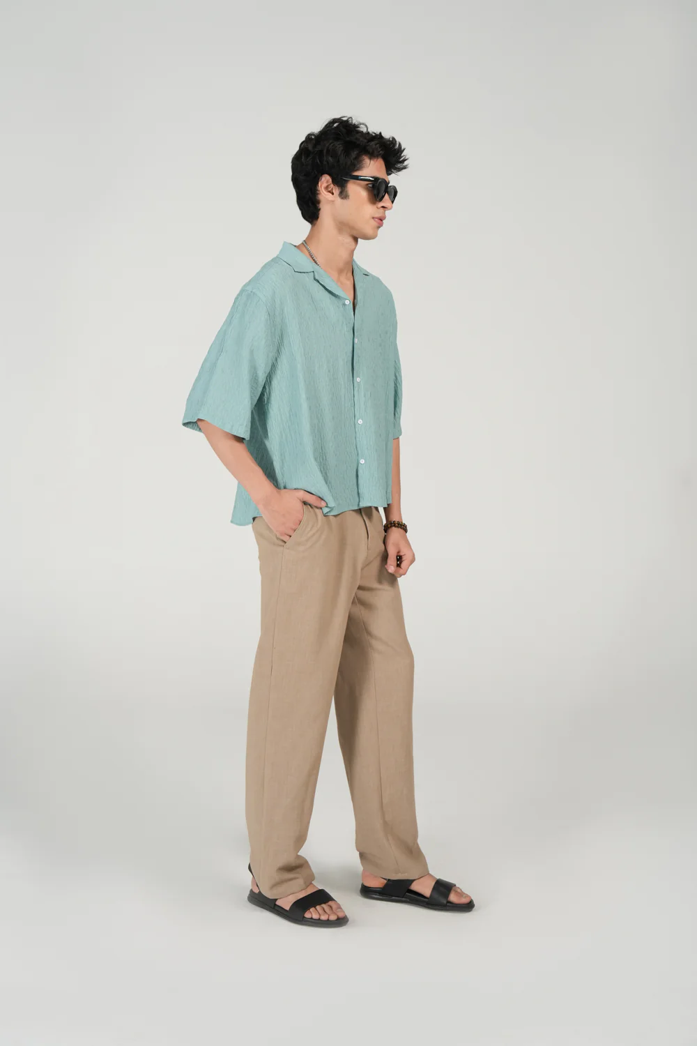 BOXY FIT RESORT COLLAR SHIRT - Image 2
