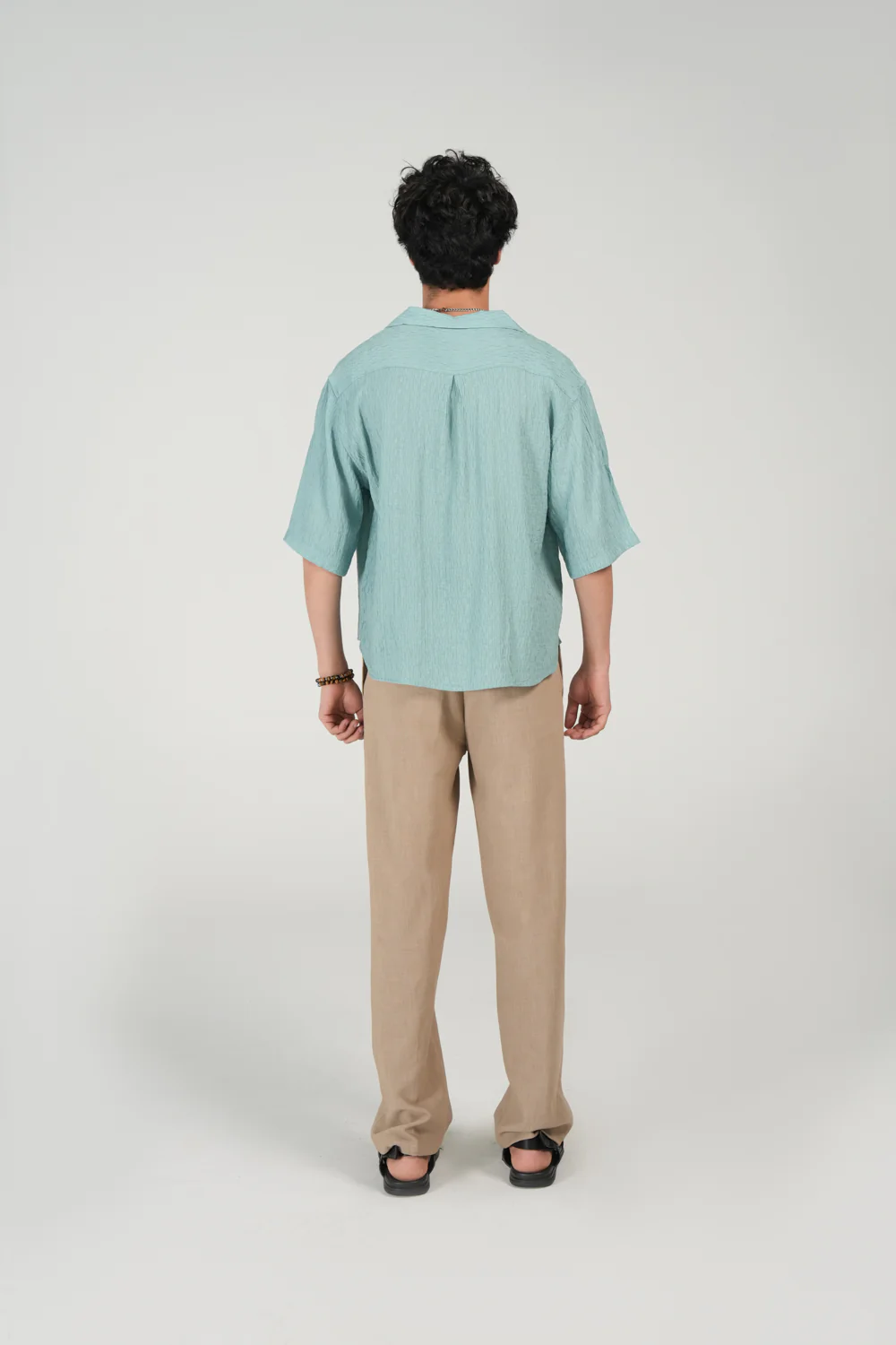BOXY FIT RESORT COLLAR SHIRT - Image 3