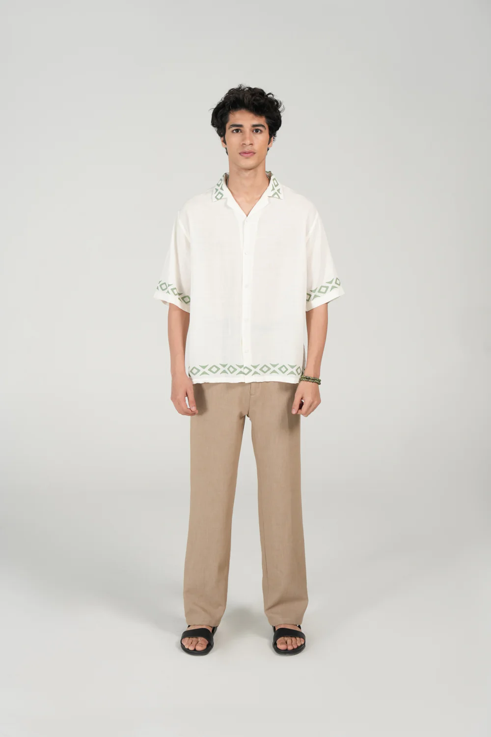 BAGGY FIT RESORT COLLAR PRINTED SHIRT - Image 4