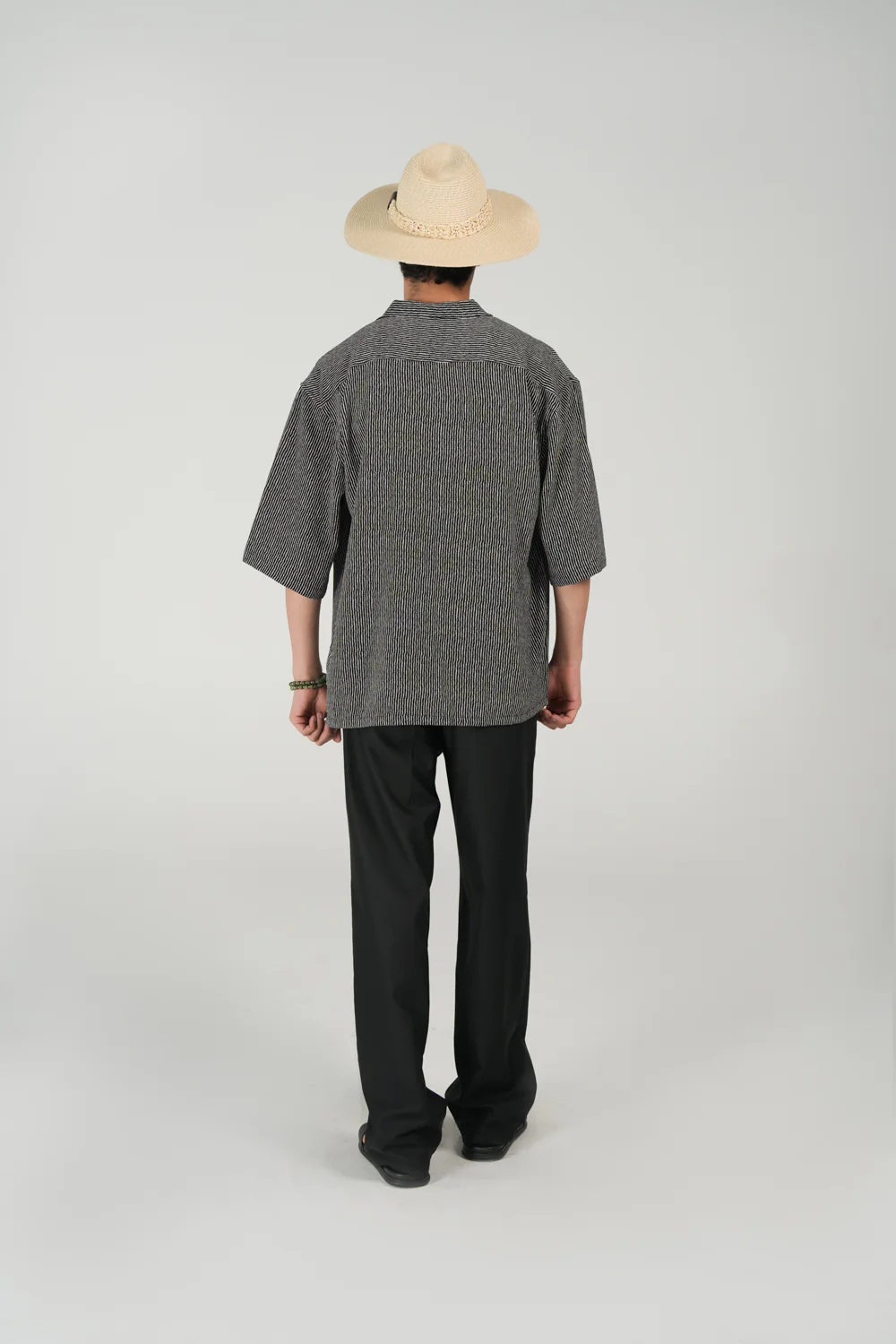 BAGGY FIT TEXTURED STRIPED SHIRT - Image 3