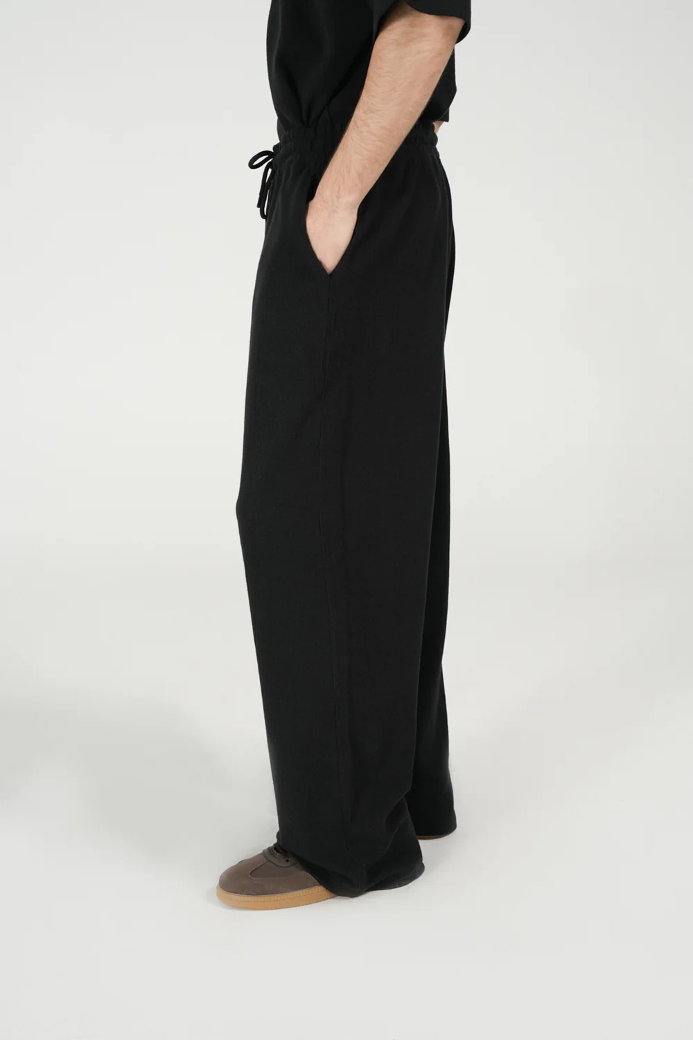 BAGGY FIT TEXTURED TROUSER - Image 3