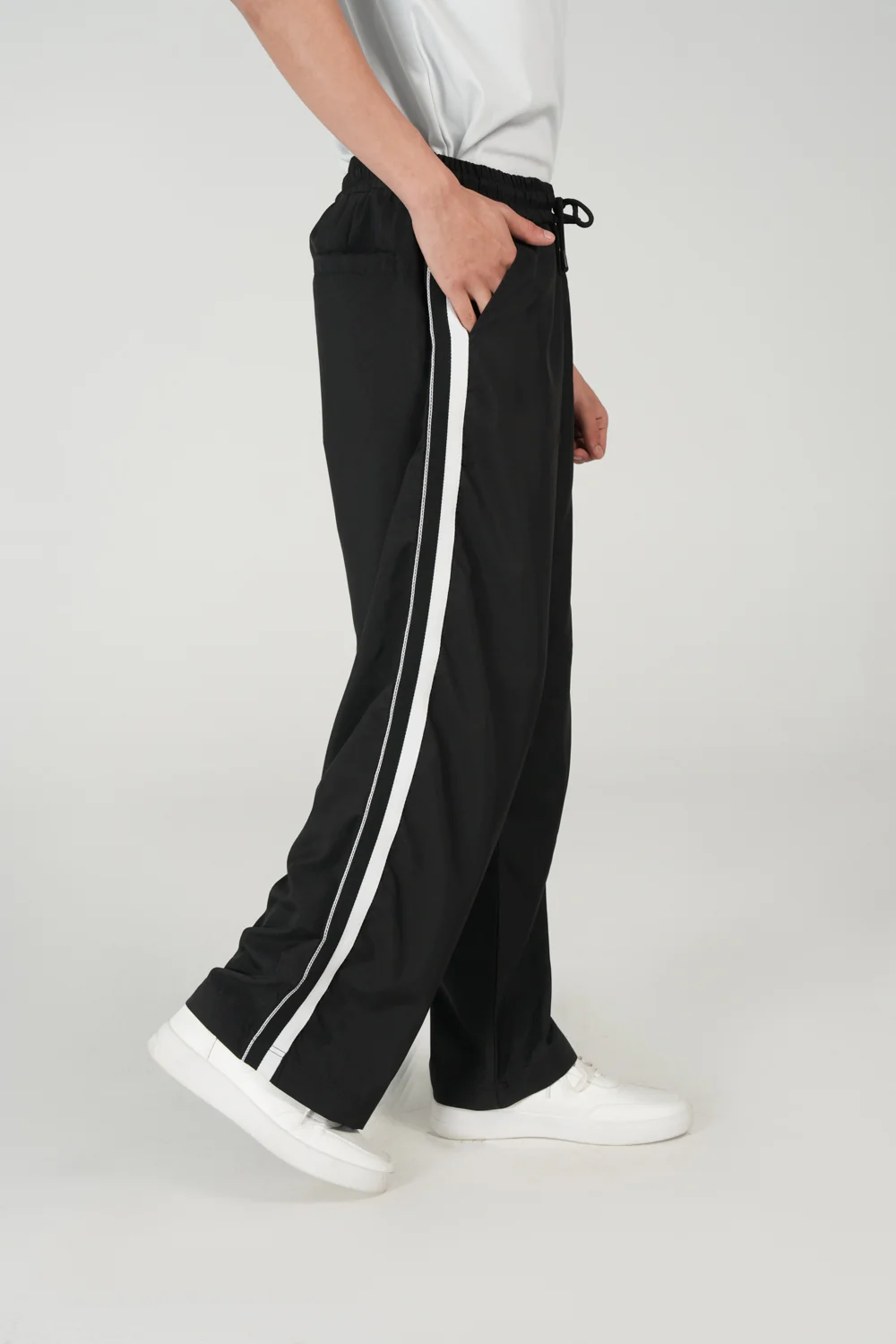 WIDE LEG FIT JOGGER WAIST TROUSER - Image 2