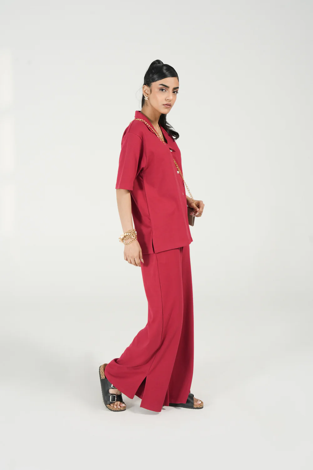 OVERSIZED BUTTON DOWN TEE - Image 2