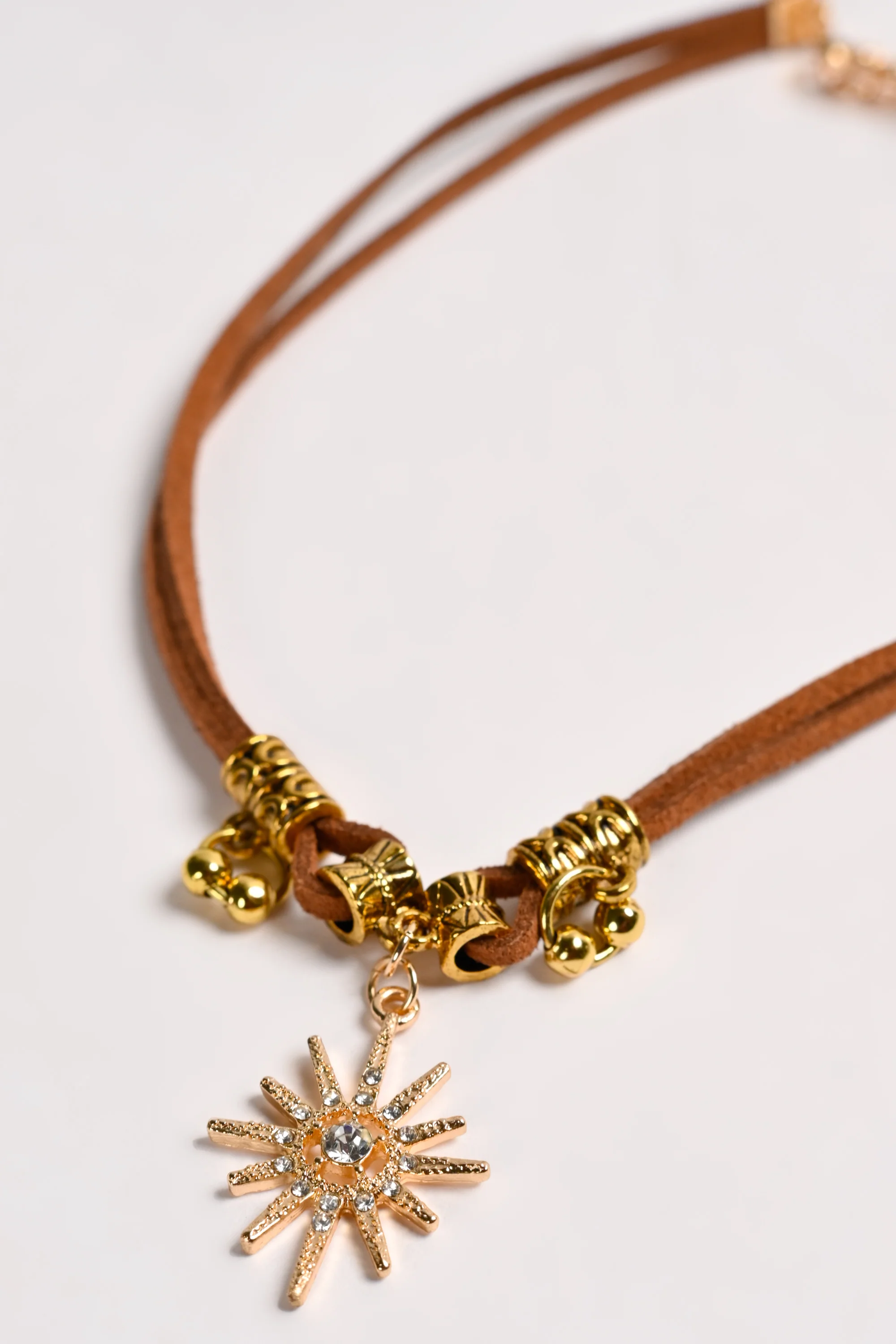 SUEDE CHARM NECKLACE - Image 2