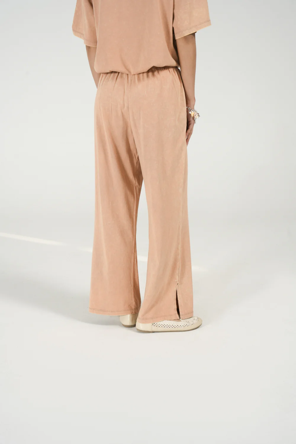 ACID WASH WIDE LEG TROUSER - Image 3