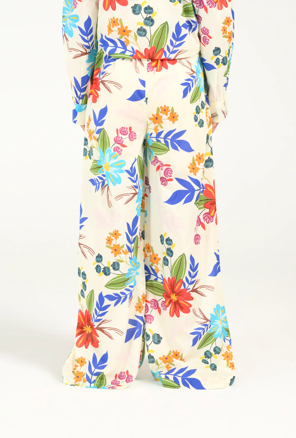 PRINTED FLORAL WIDE LEG TROUSER - Image 2