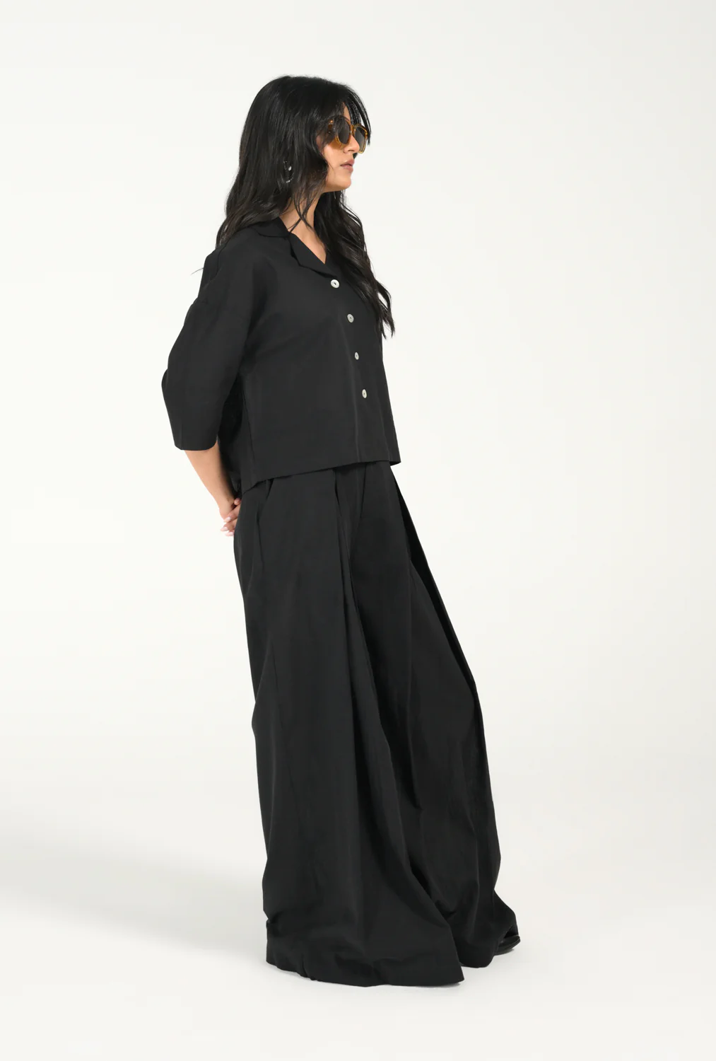 CROPPED BUTTON DOWN TOP - Image 2