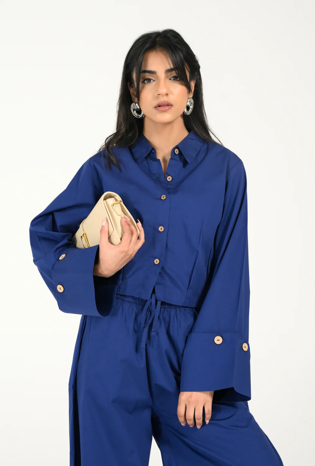 CROPPED BUTTON DOWN TOP - Image 2
