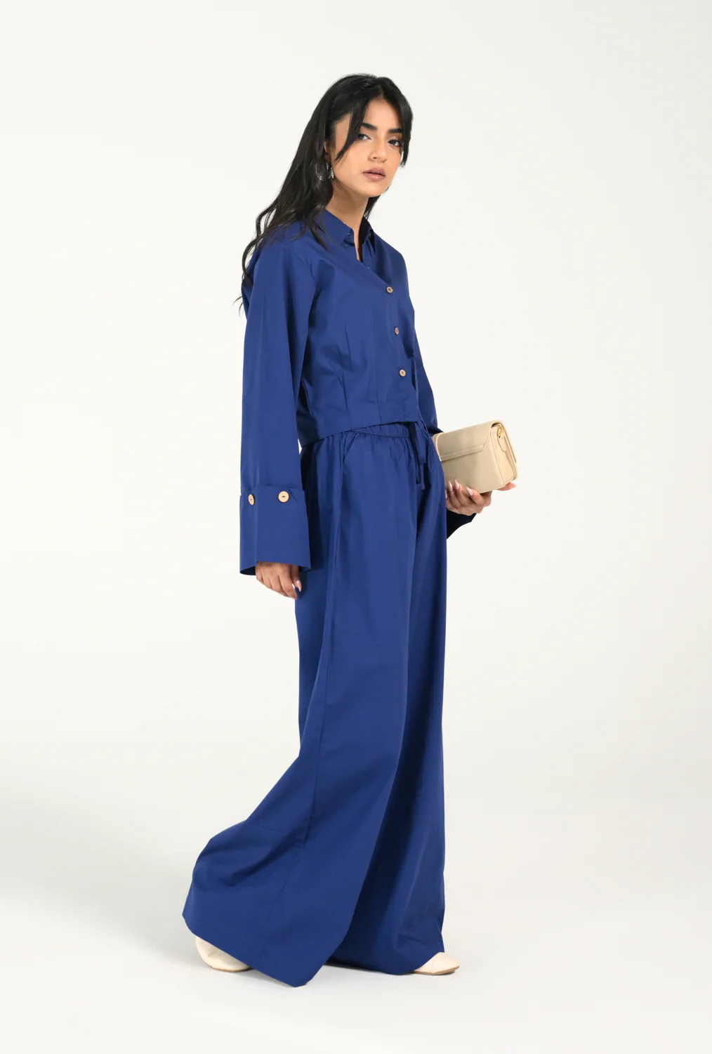 CROPPED BUTTON DOWN TOP - Image 3