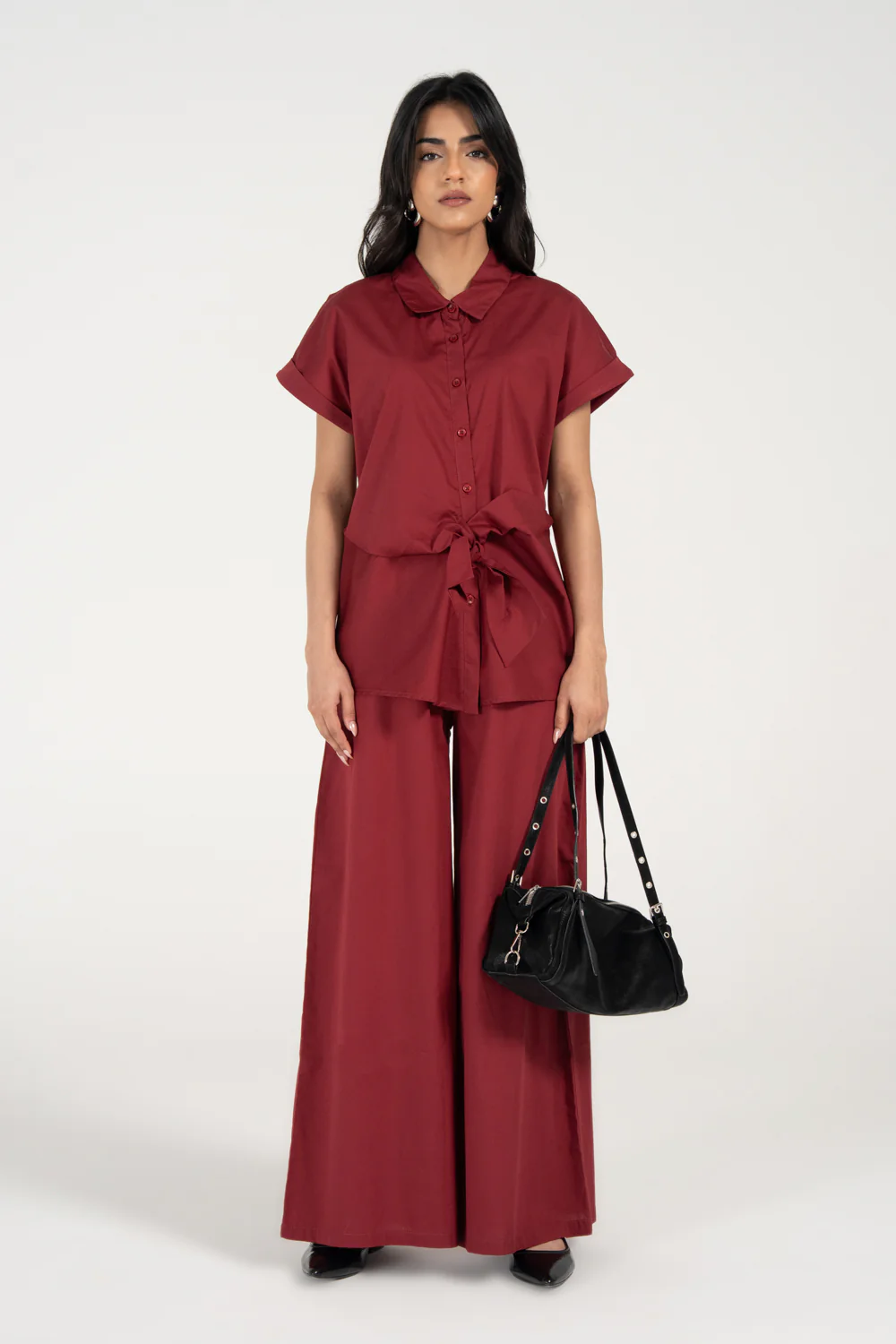 FRONT TIE BUTTON DOWN TOP - Image 5