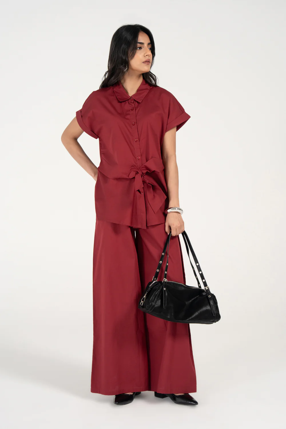 FRONT TIE BUTTON DOWN TOP - Image 6