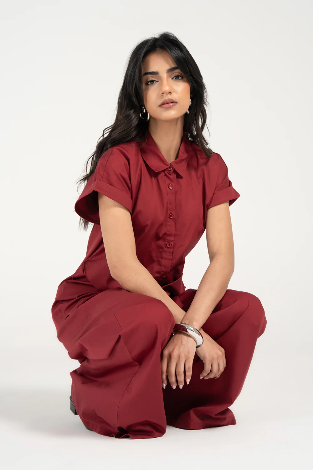FRONT TIE BUTTON DOWN TOP - Image 8