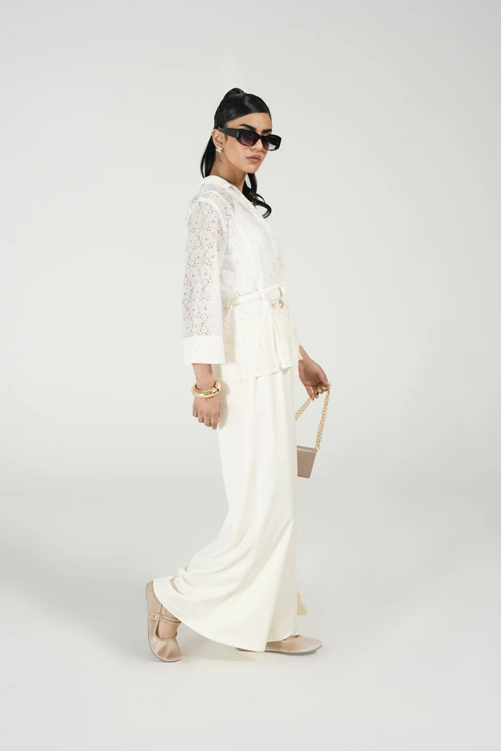 LACE BUTTON DOWN TOP - Image 2