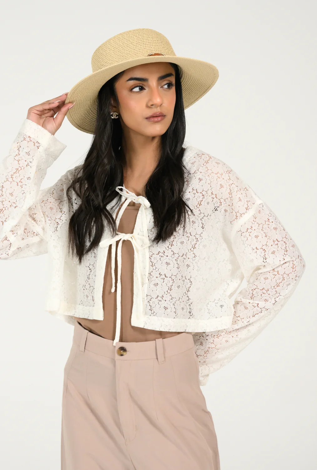 LACE CROPPED TOP - Image 2