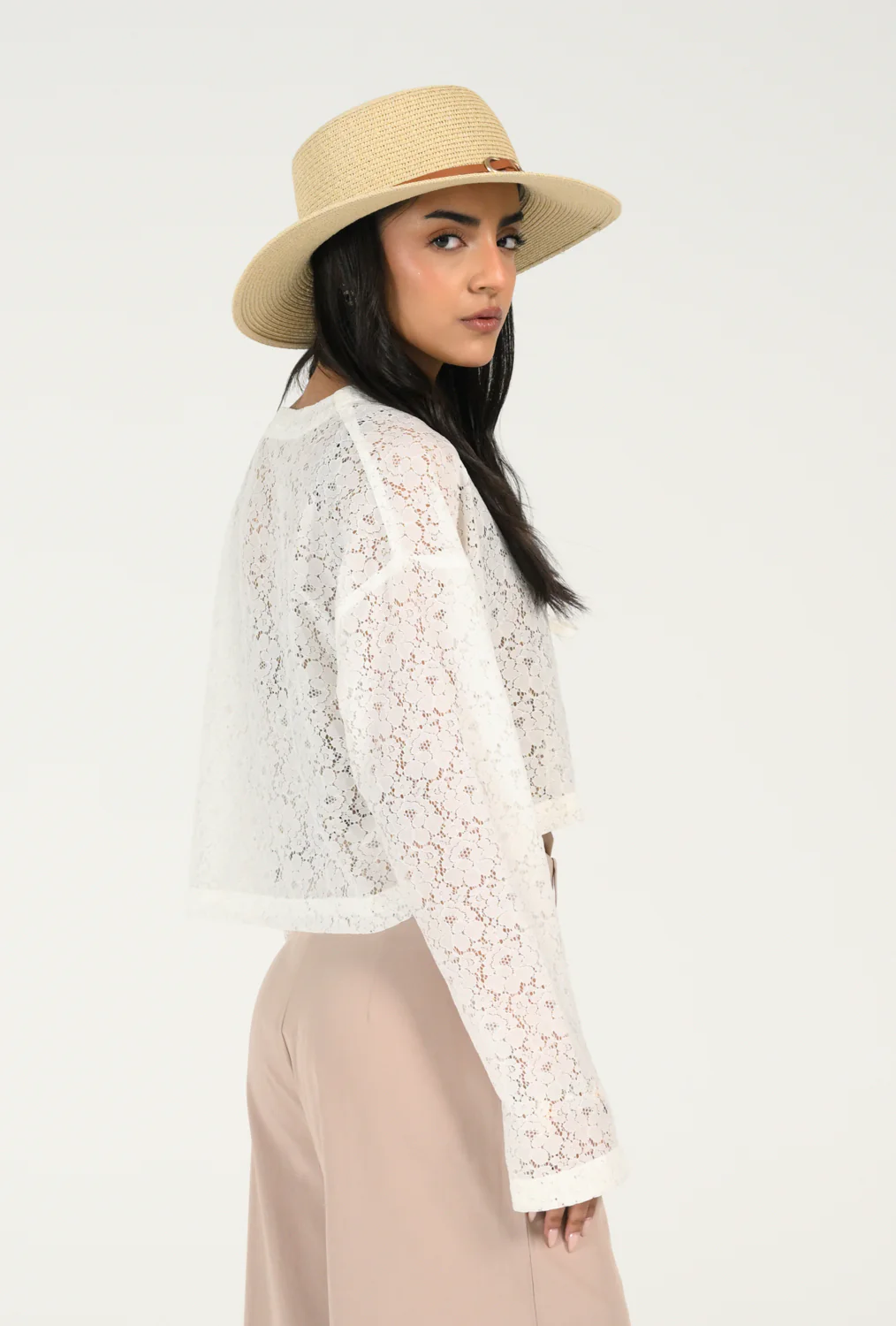 LACE CROPPED TOP - Image 3