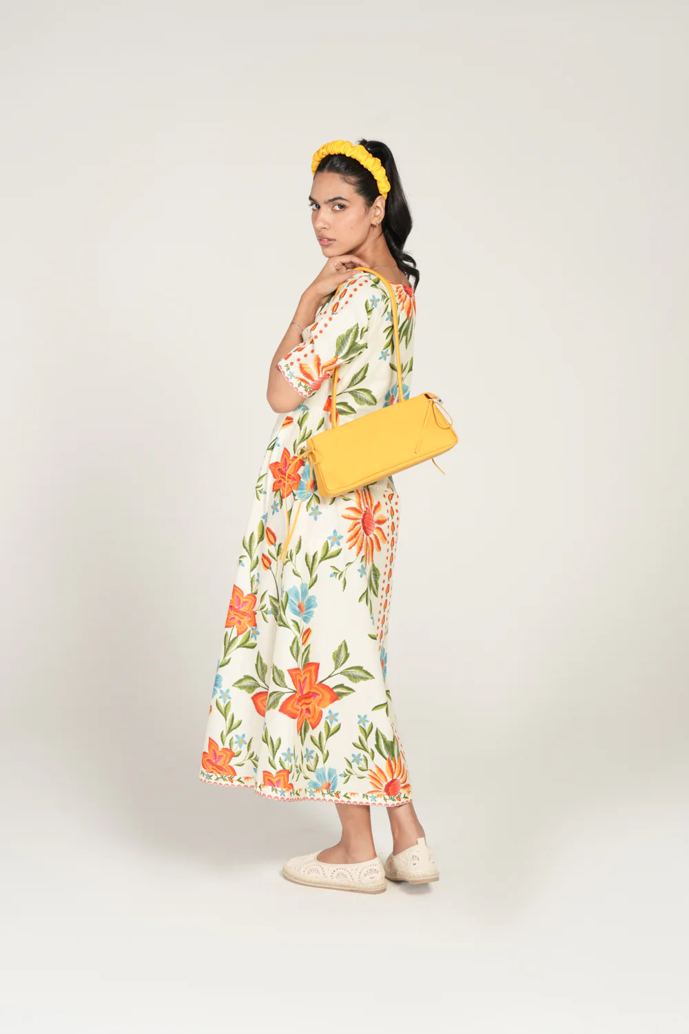 PRINTED PANELED DRESS - Image 2