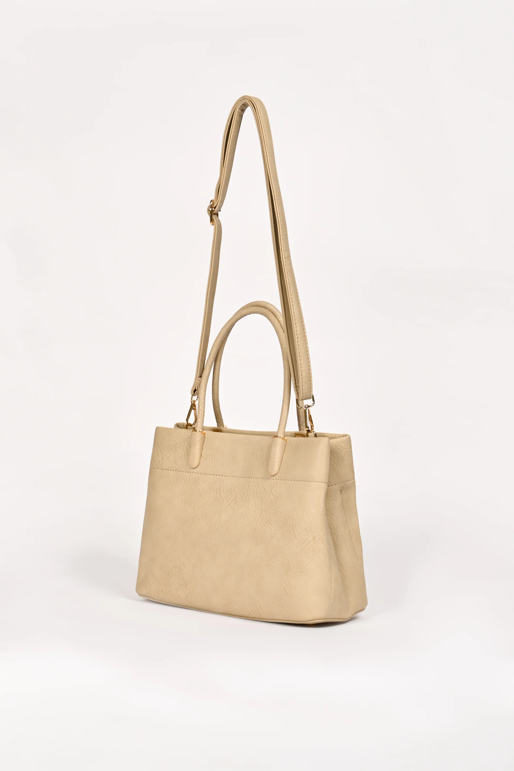 TEXTURED TOP HANDLE BAG - Image 2