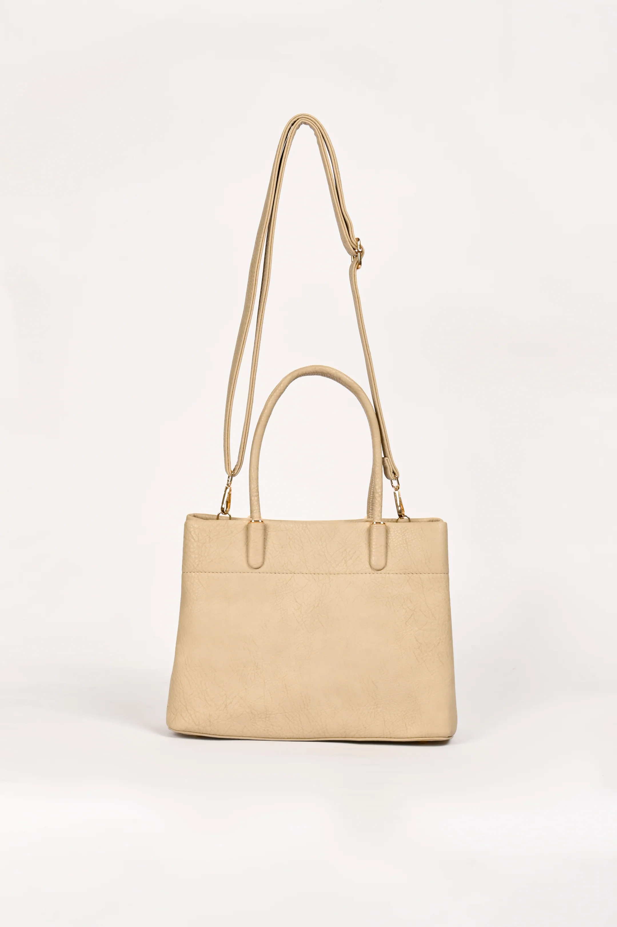 TEXTURED TOP HANDLE BAG - Image 3