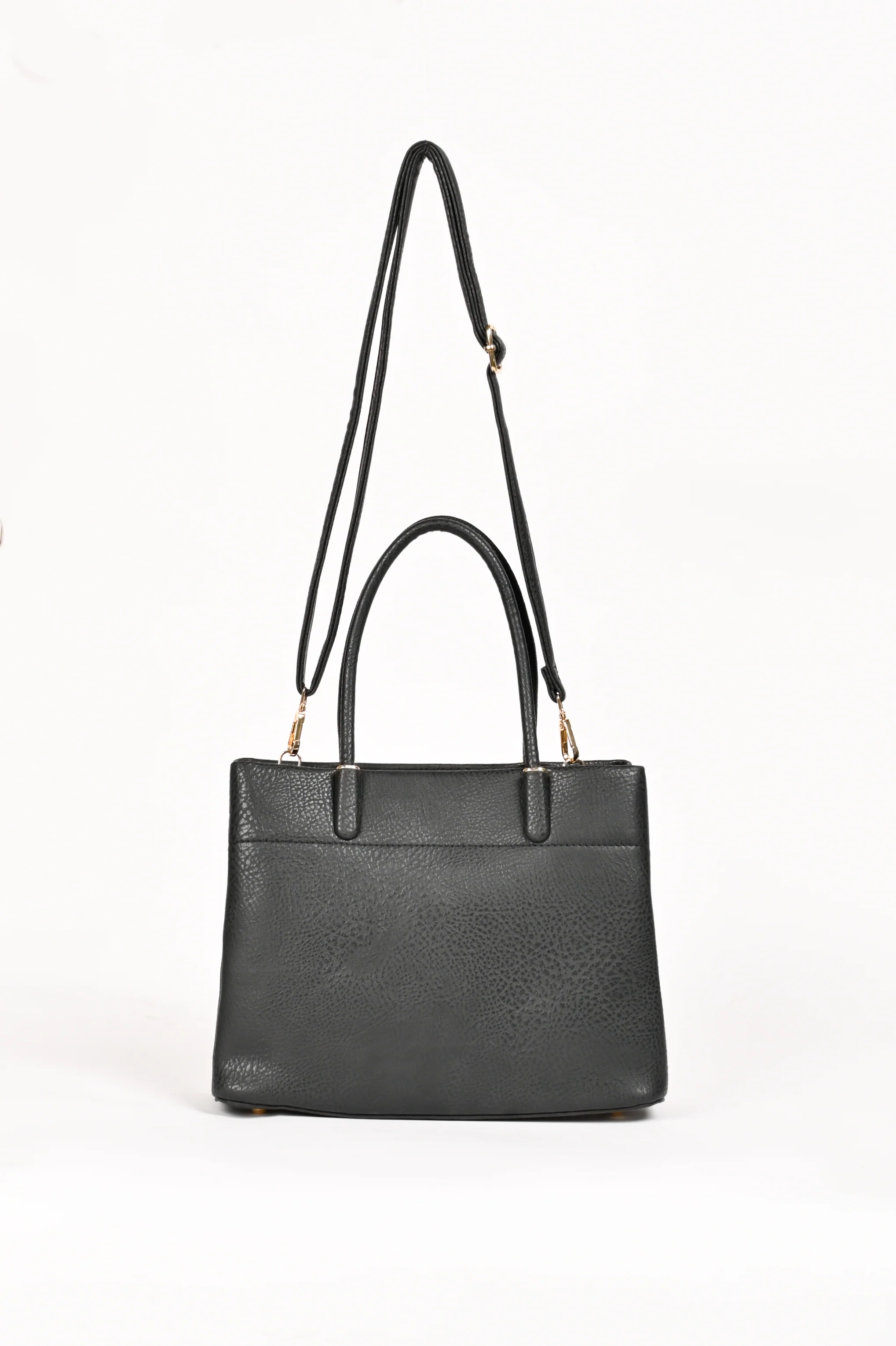 TEXTURED TOP HANDLE BAG - Image 3