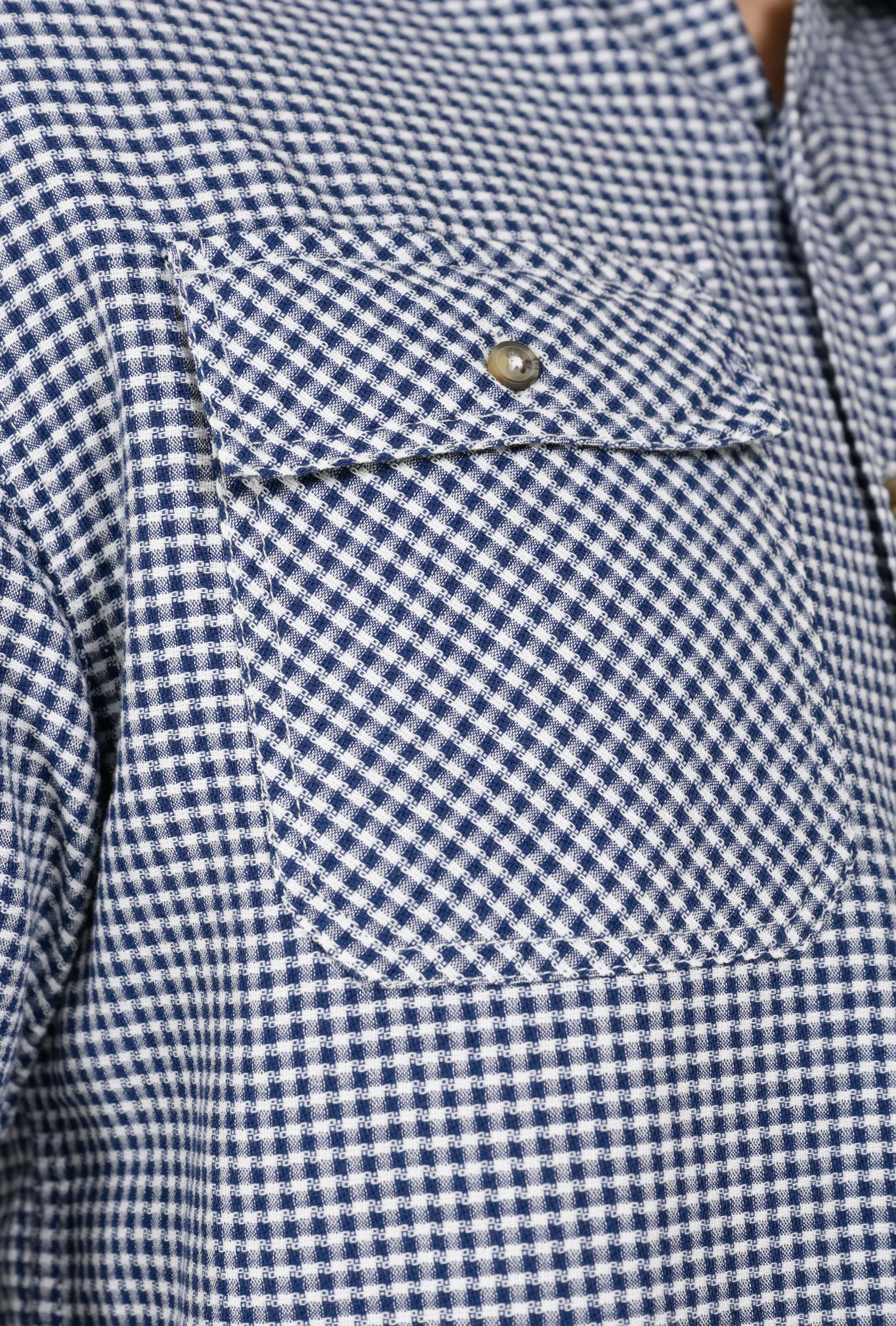 BUTTON DOWN DOBBY CHECK SHIRT - Image 7