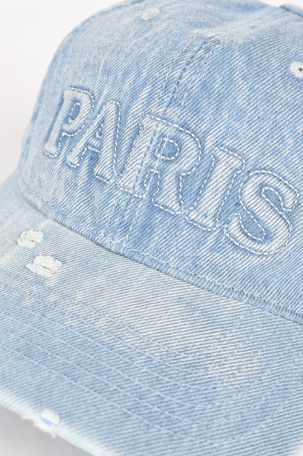 SLOGAN DENIM CAP - Image 3