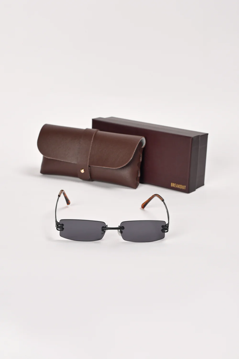 RIMLESS RECTANGULAR SUNGLASSES - Image 3