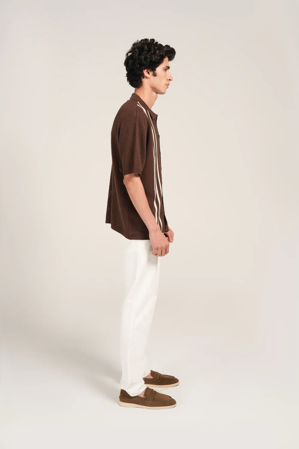 BOXY FIT BUTTON DOWN KNITTED POLO - Image 2