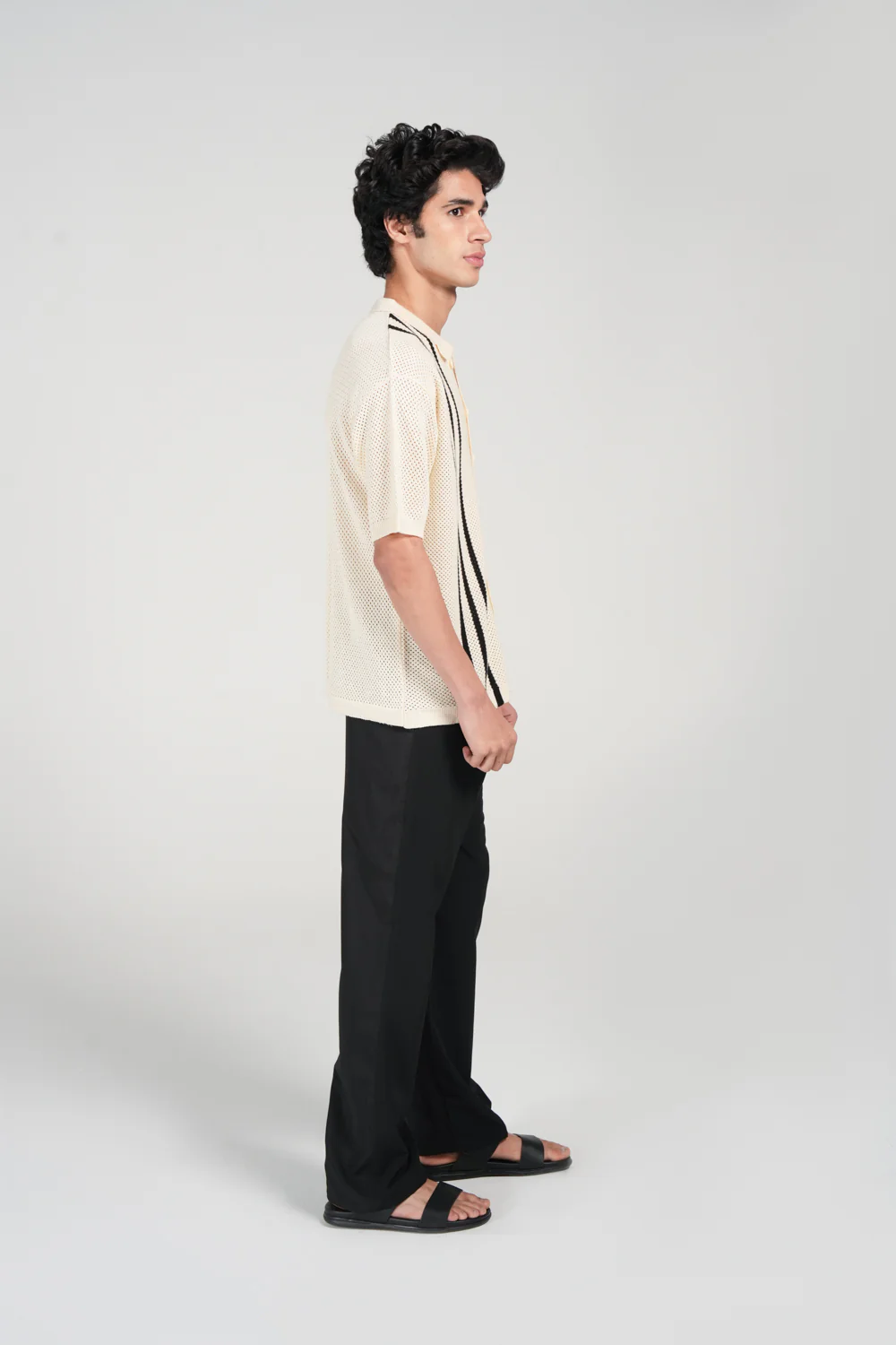 BOXY FIT BUTTON DOWN KNITTED POLO - Image 2