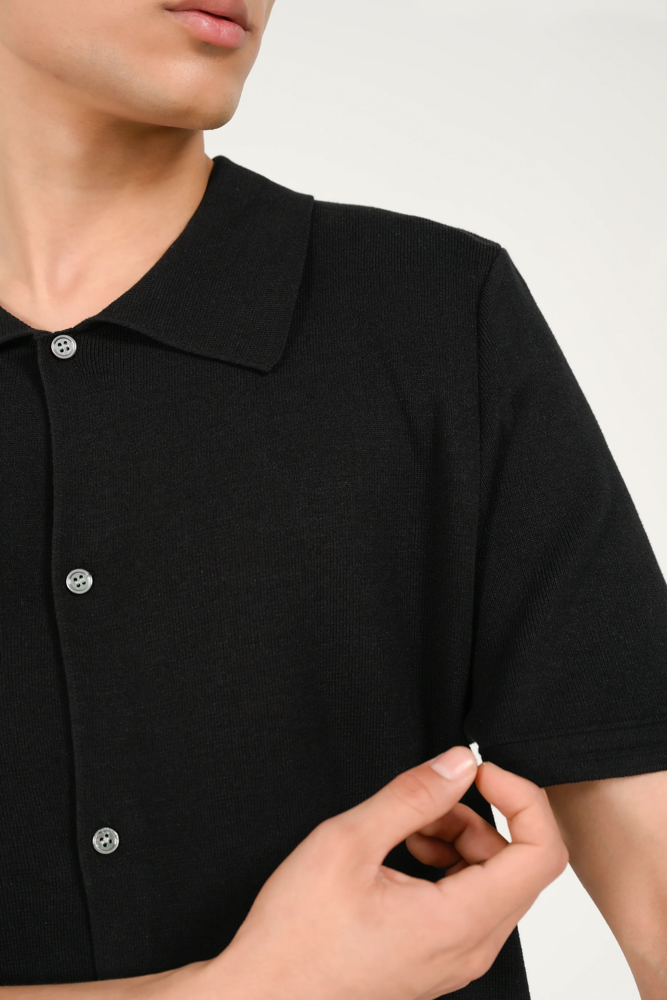 BUTTON DOWN KNITTED POLO - Image 4