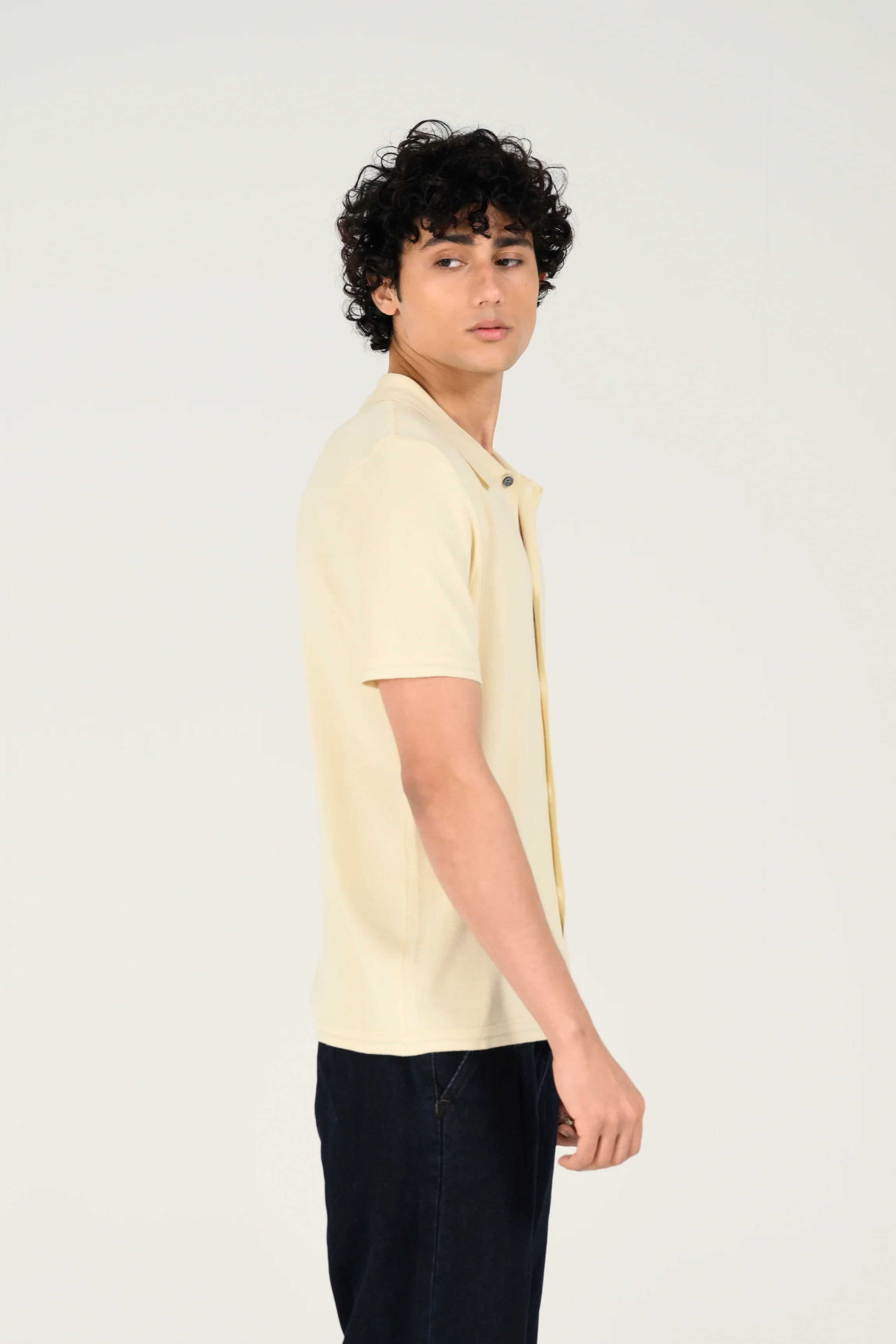BUTTON DOWN KNITTED POLO - Image 3