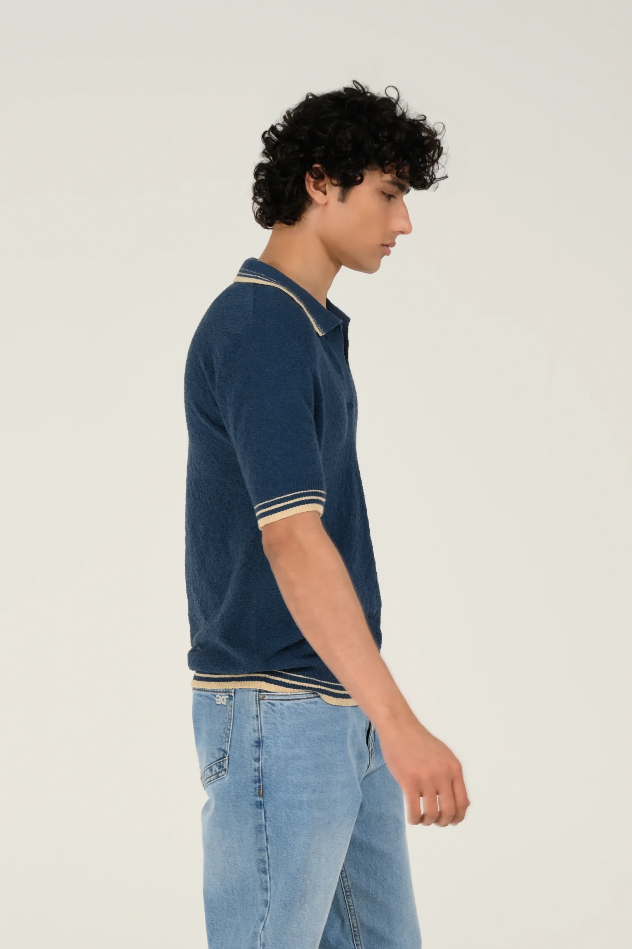 JOHNNY COLLAR KNITTED POLO - Image 2