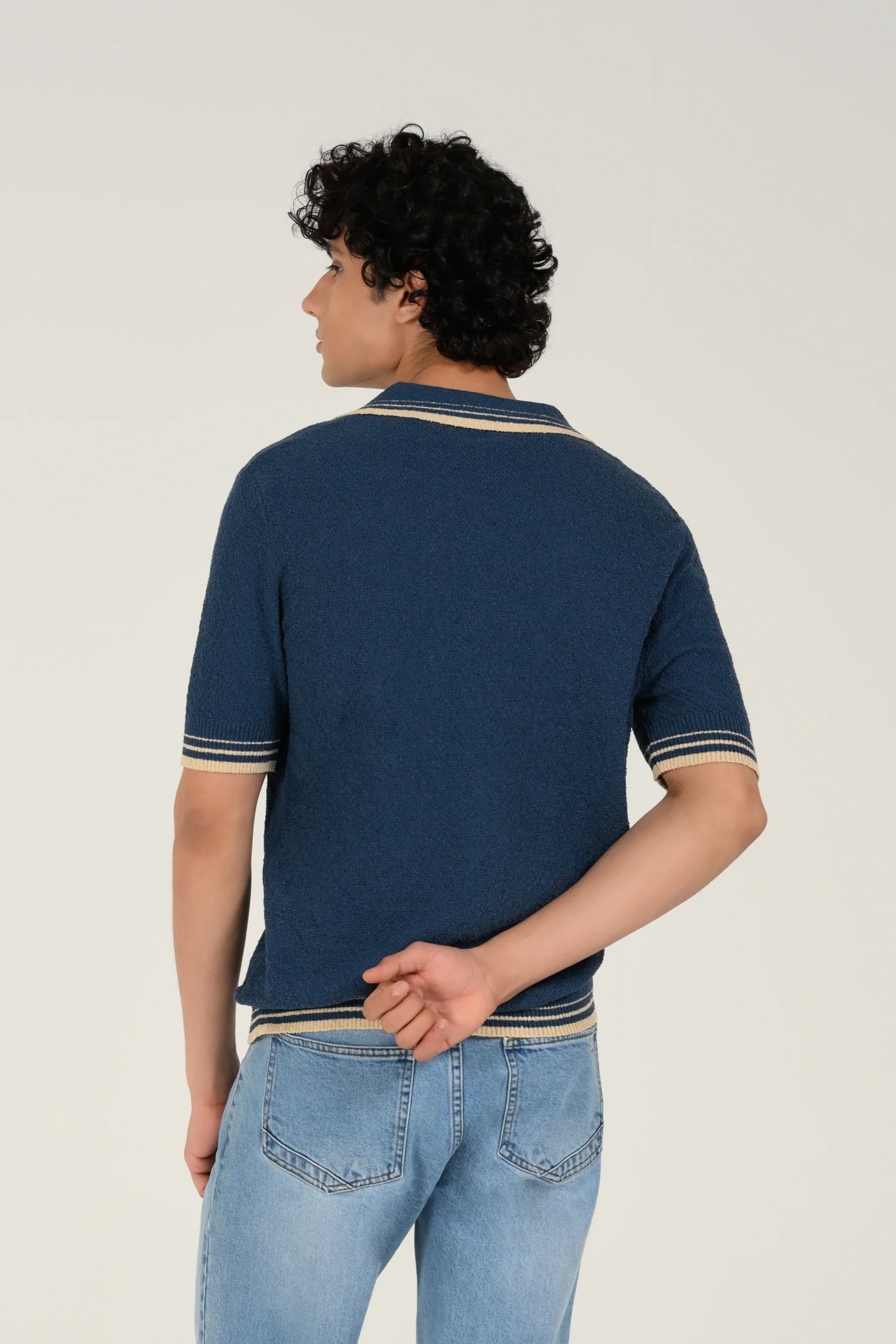 JOHNNY COLLAR KNITTED POLO - Image 3